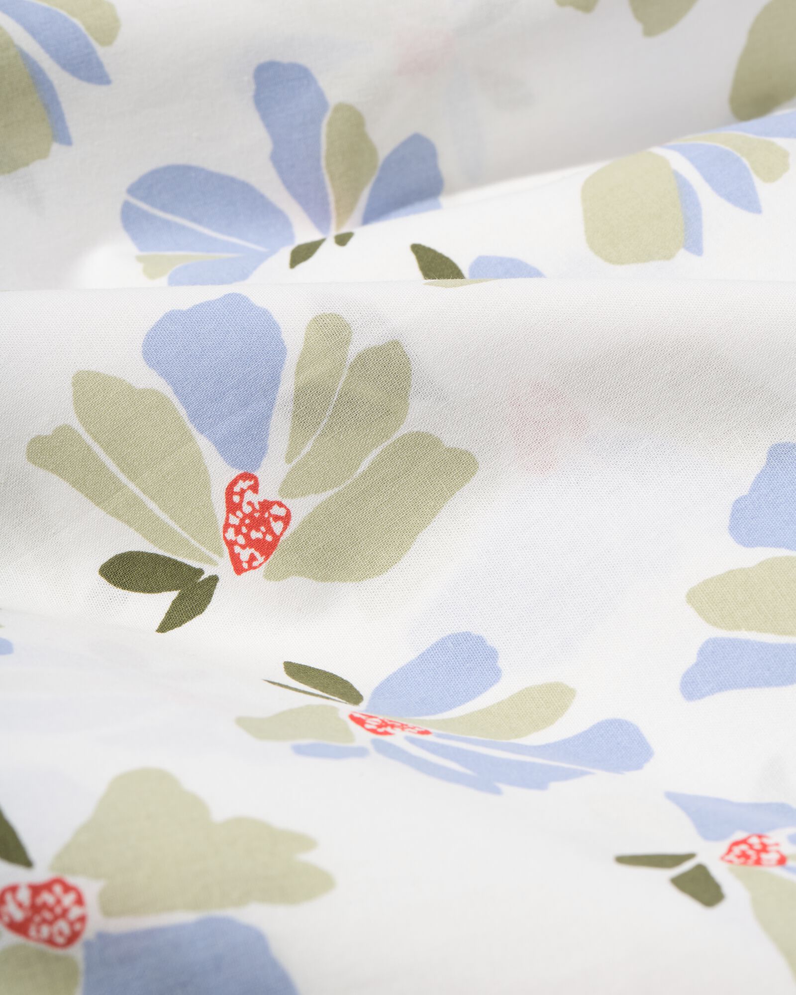 housse de couette 140x200/220 coton fleurs - 5700231 - HEMA