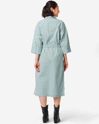 robe chemisier femme Koa avec lin gris S - 36299731 - HEMA