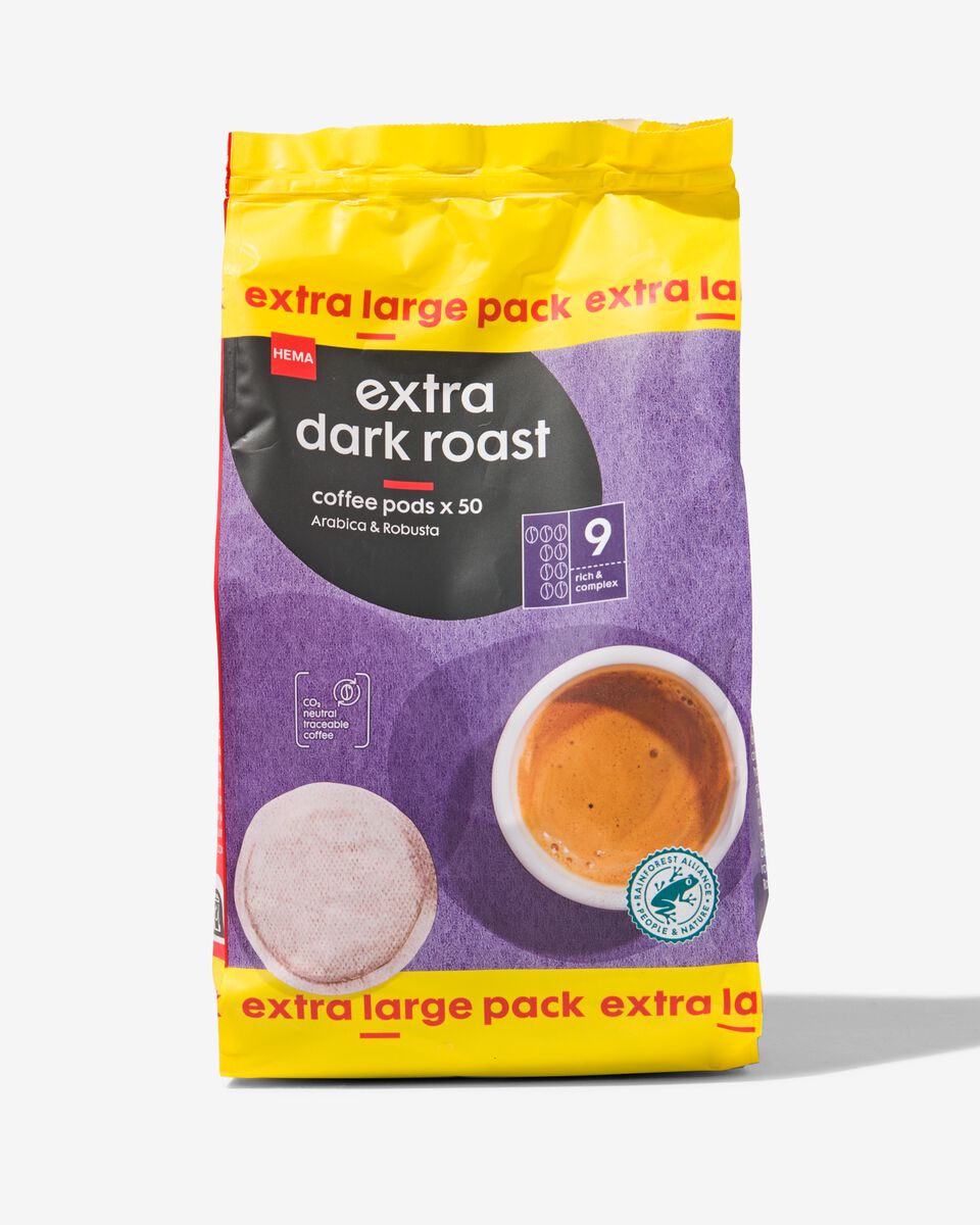 50er-Pack Kaffeepads, Extra Dark Roast - 17150041 - HEMA