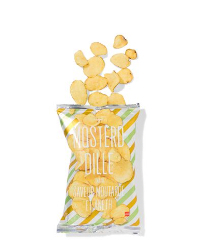 chips de pommes de terre moutarde et aneth 125g - 10680020 - HEMA