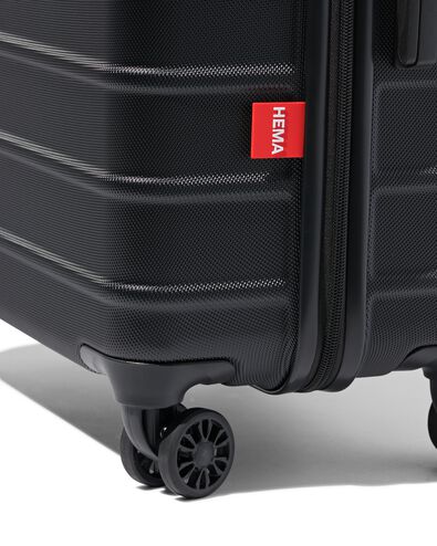 Koffer, ABS, 43 x 25 x 66 cm, schwarz - 18630025 - HEMA