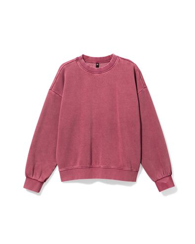 damessweater Esmee bordeauxrood - 36205450BURGUNDYRED - HEMA