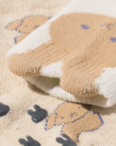 chaussettes b&eacute;b&eacute; Miffy en &eacute;ponge - 2 paires beige - 4780025BEIGE - HEMA