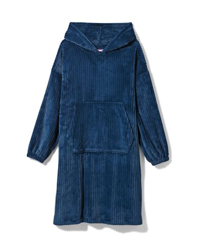 Damen-Kuschelhoodie aus Fleeceripp in Blau - 61140500 - HEMA
