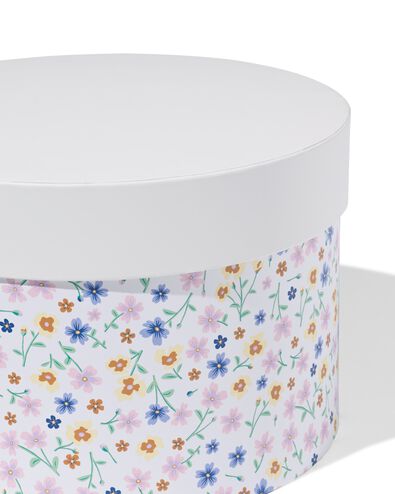 doos &Oslash;22.2x15cm rond bloemen - 14710309 - HEMA