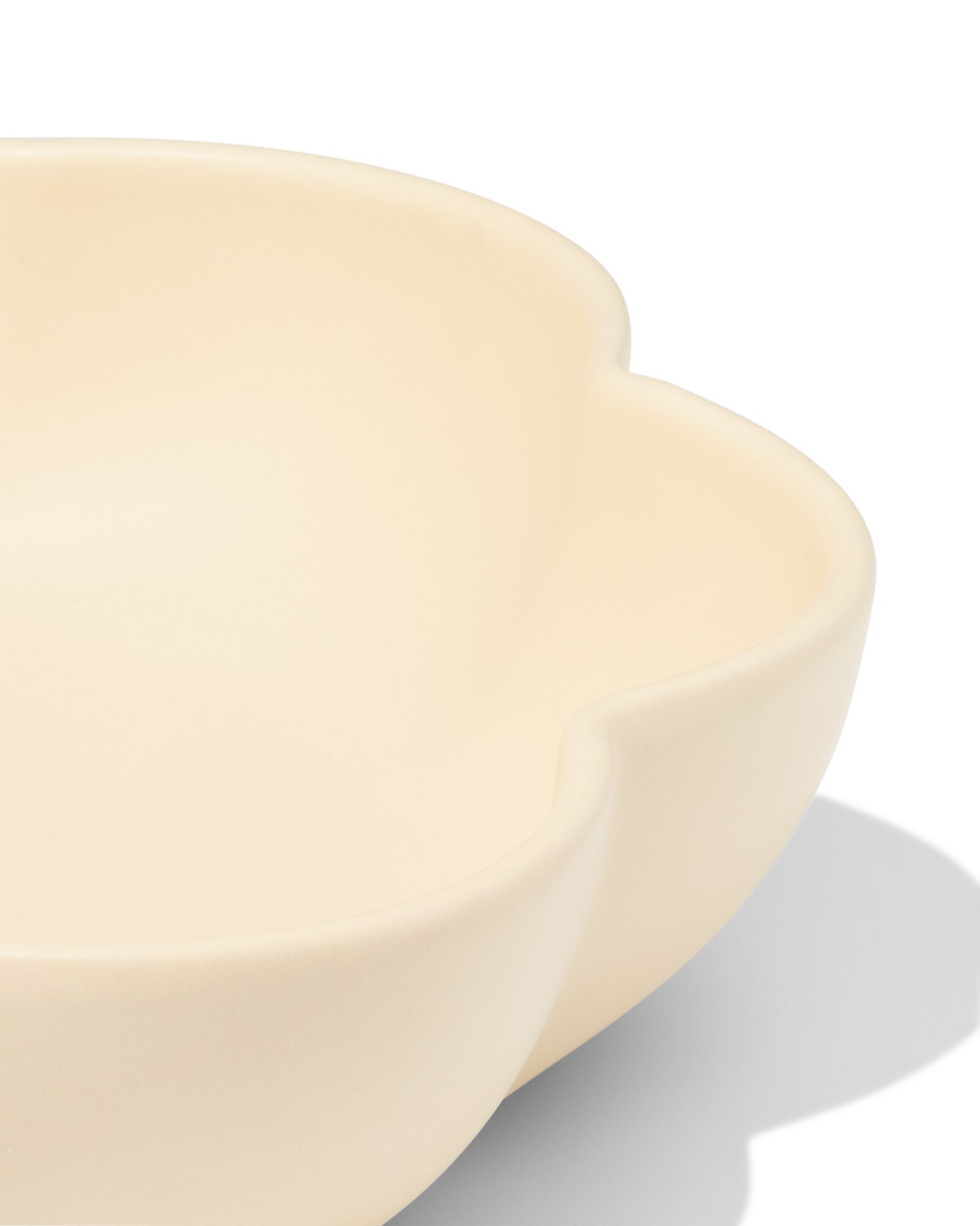 Schale, ⌀ 30 x 6 cm, Keramik, Blumenform, Sand - 13325056 - HEMA