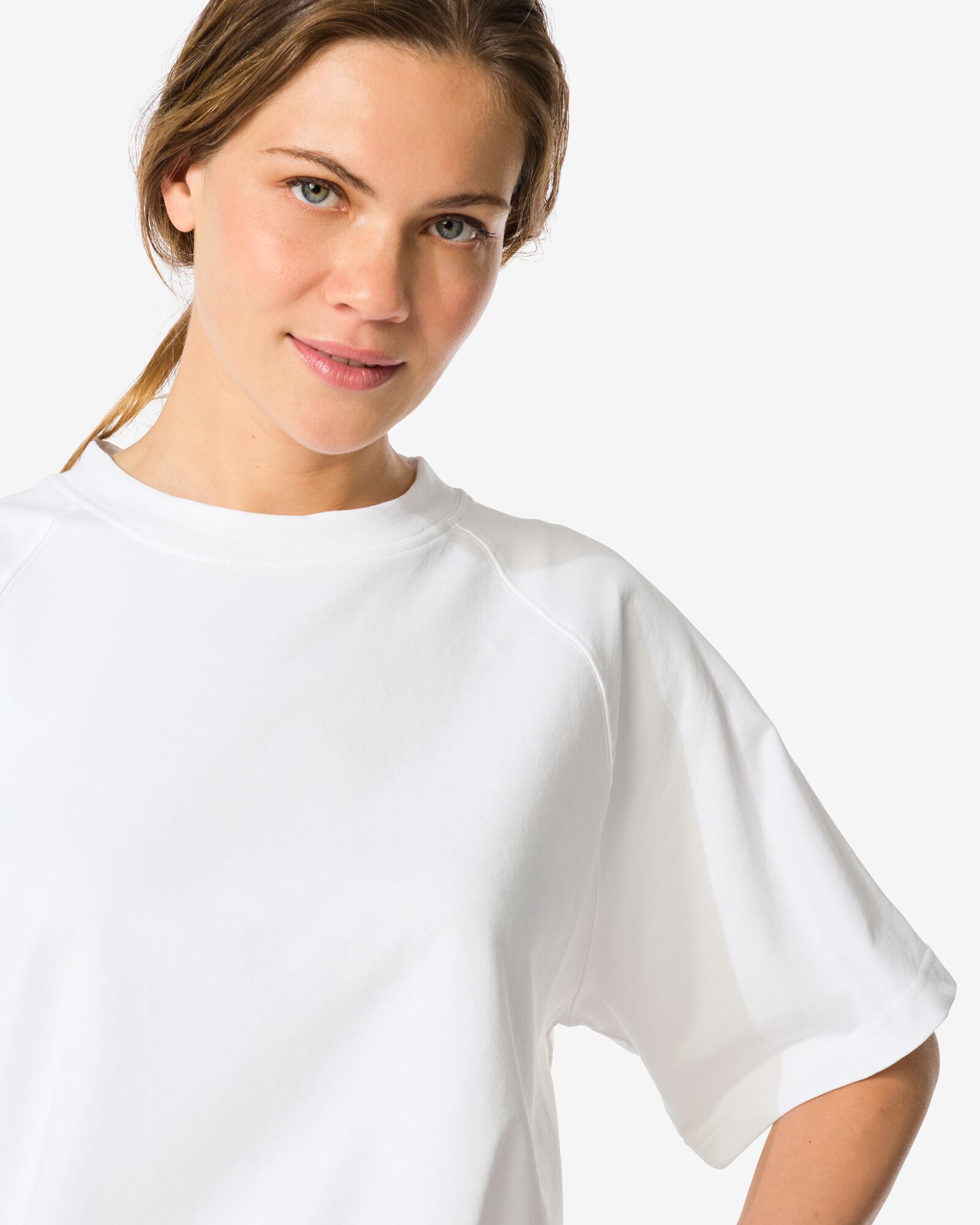 dames T-shirt Luca wit wit - 36203470WHITE - HEMA