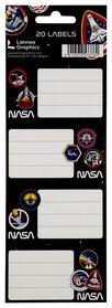 etiketten 8x5 NASA - 20 stuks - 14980122 - HEMA
