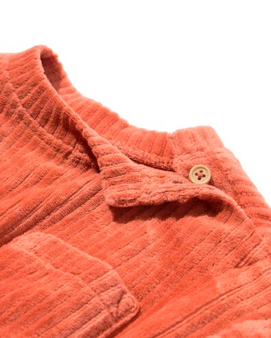 babysweater velours rib roze - 33049770PINK - HEMA