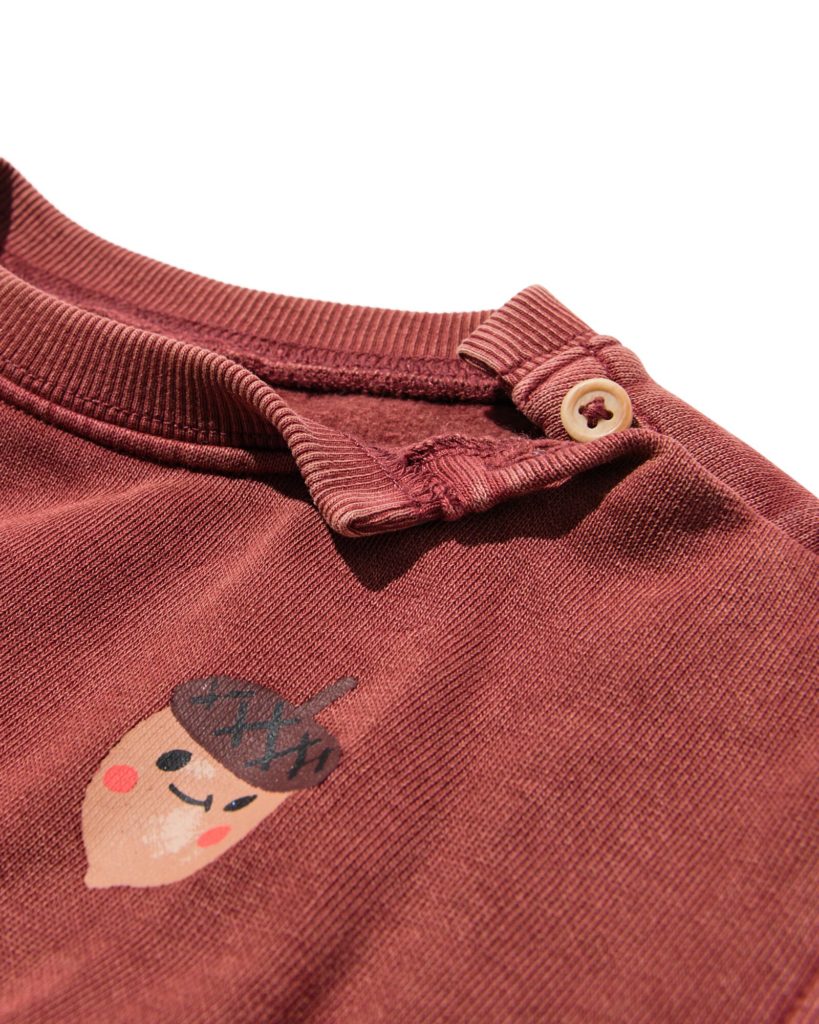 babysweater donkerrood donkerrood - 33179670DARKRED - HEMA