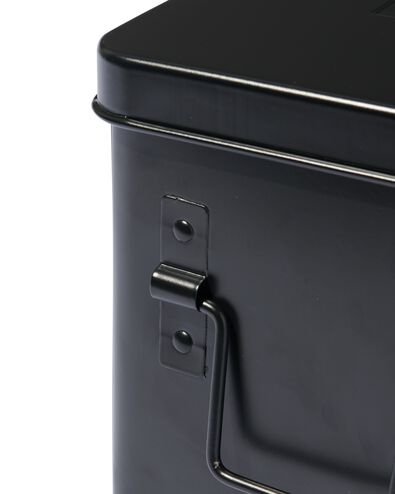 medicijnbox klein zwart 14.5x23x16 - 80330036 - HEMA