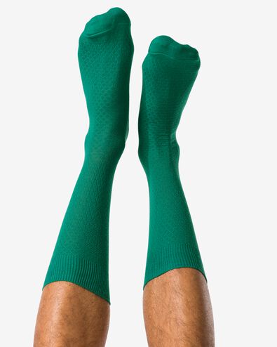 Herrensocken, Struktur dunkelgr&uuml;n dunkelgr&uuml;n - 4150330DARKGREEN - HEMA
