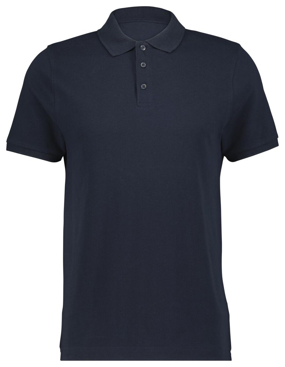 men's polo shirt dark blue - HEMA