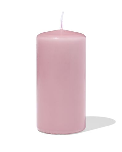 bougie pilier ⌀7x14cm vieux rose vieux rose 7 x 14 - 13509050 - HEMA