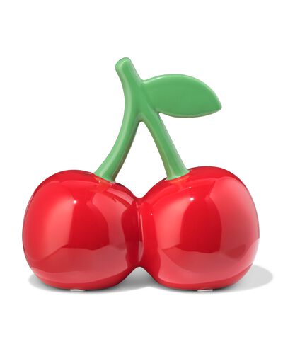 spaarpot 15.3x8.4x14.4cm keramiek kersen - 61104538 - HEMA