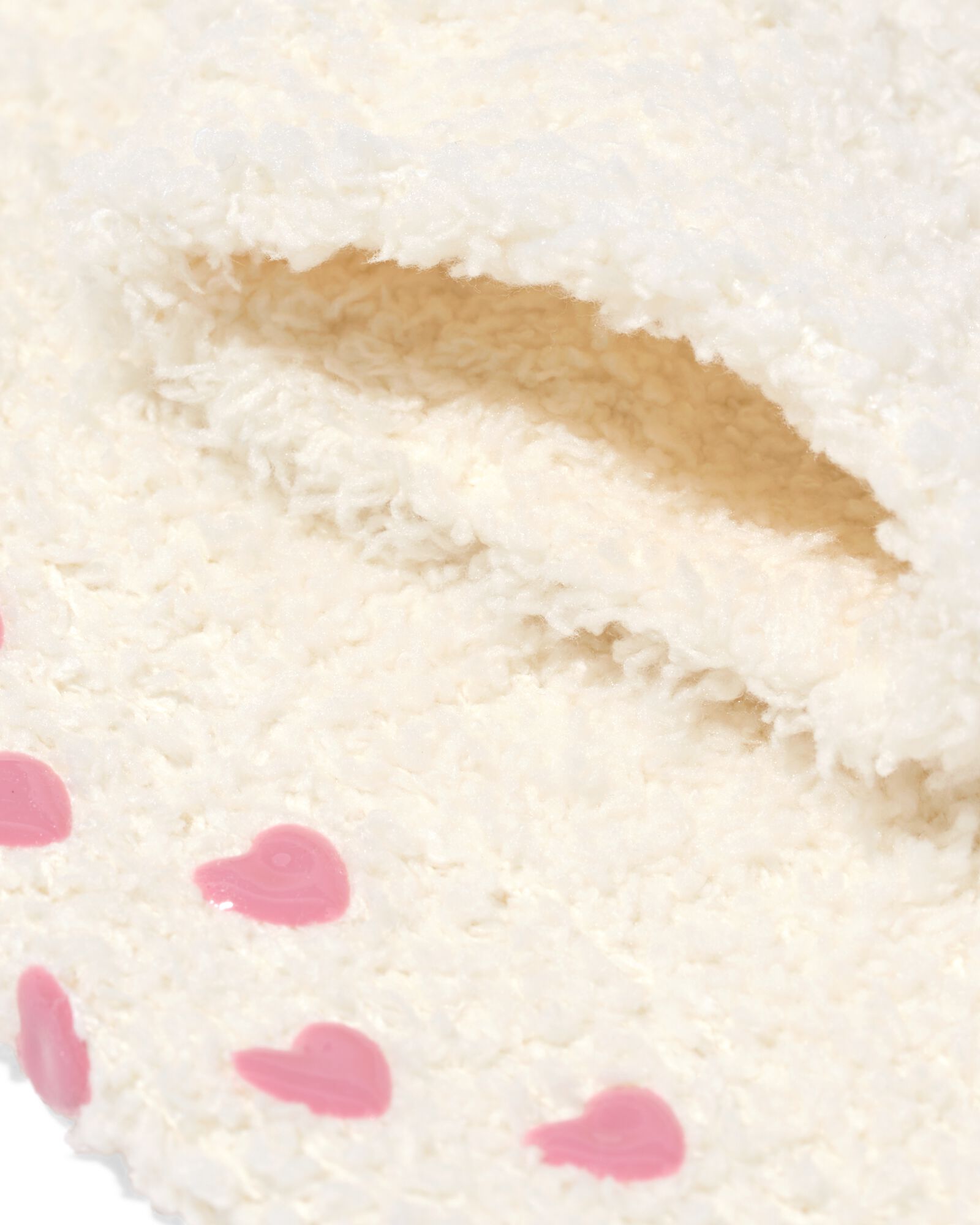 dameskniesokken maat 36-41 hartjes cr&egrave;me - 61100259 - HEMA