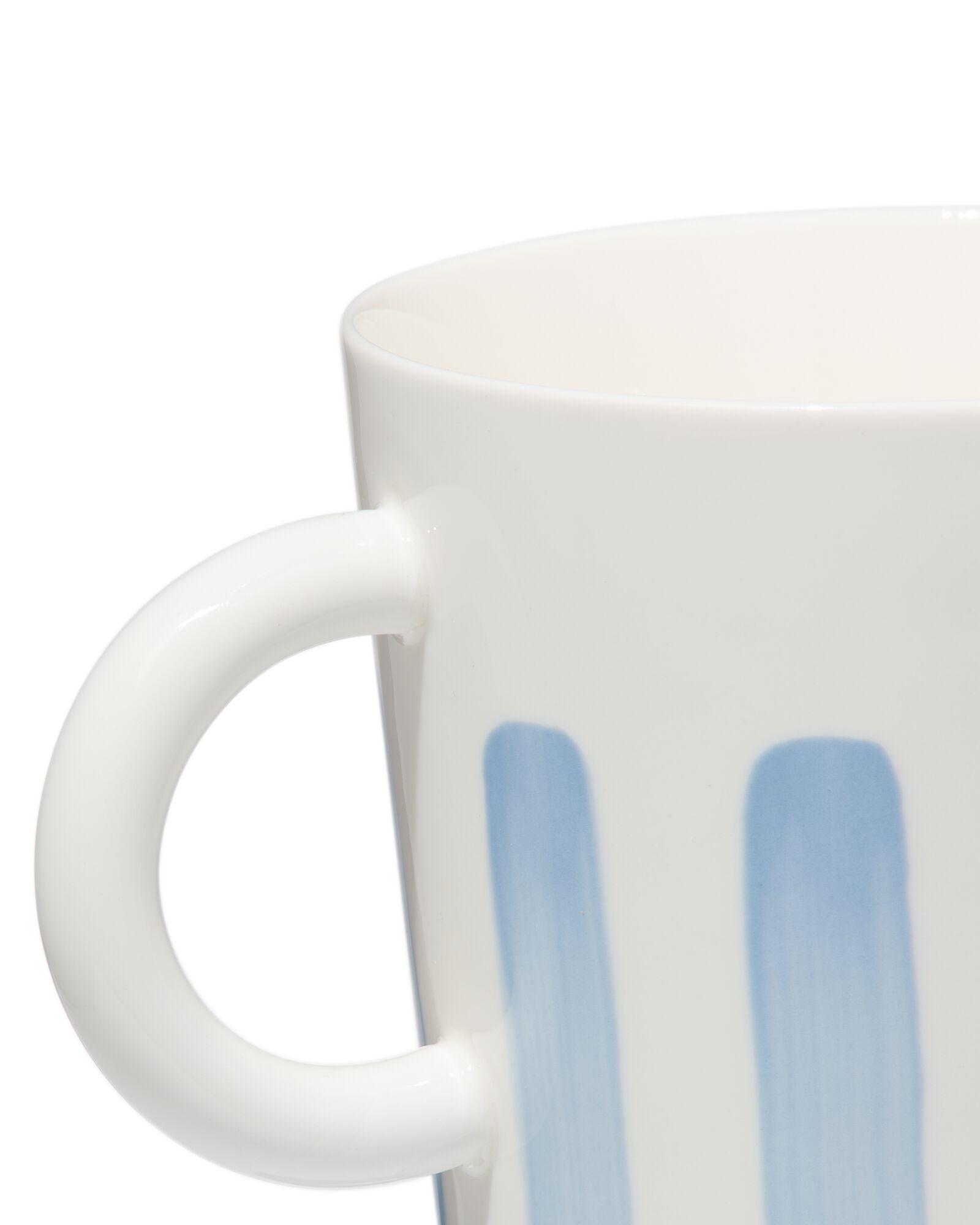 Becher, 490 ml, Kombigeschirr, New Bone China, wei&szlig;-blau - 9650023 - HEMA