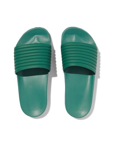 claquettes de bain &agrave; bride c&ocirc;tel&eacute;e enfant vert arm&eacute;e - 1000031059 - HEMA