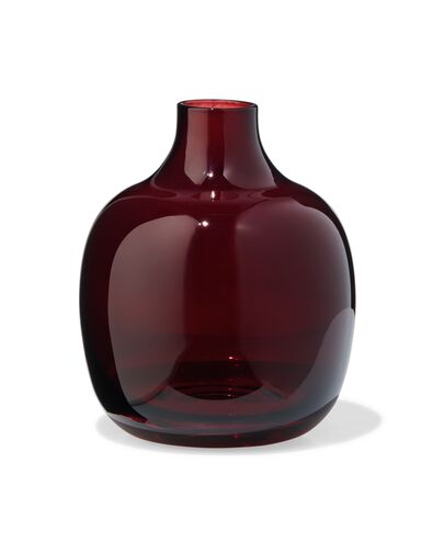 vaas voor geurstokjes ⌀8.4x10cm glas bruin - 13507541 - HEMA