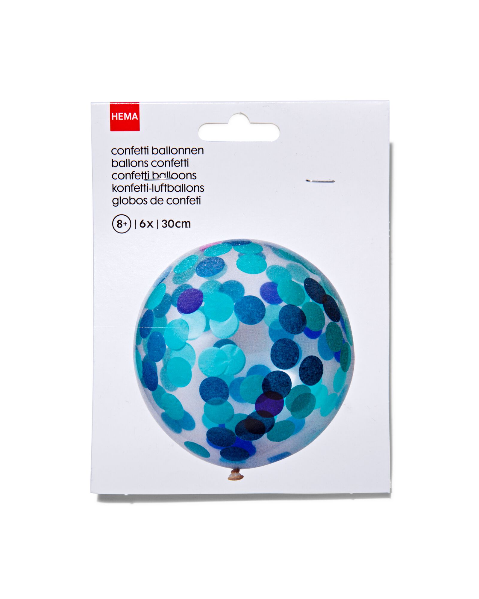 6 ballons confetti - 14230002 - HEMA