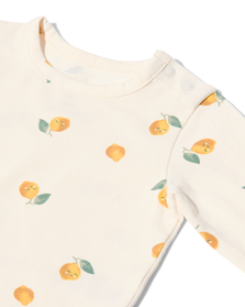 t-shirt nouveau-né citrons blanc cassé blanc cassé - 1000030956 - HEMA
