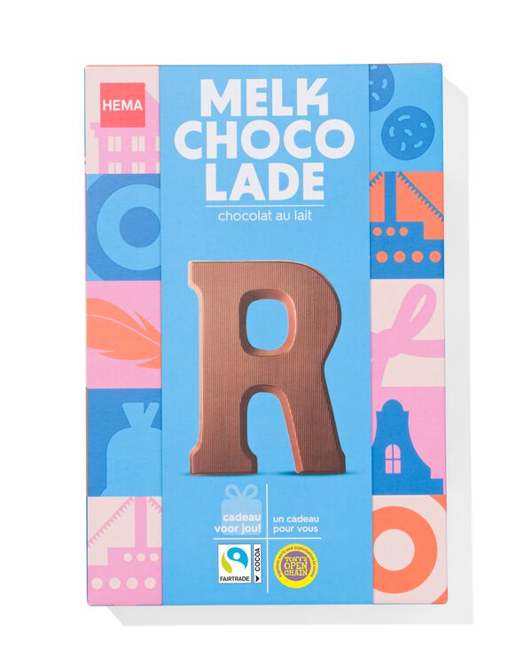 lettre en chocolat au lait R 140g - 24401118 - HEMA