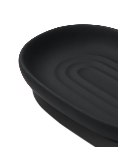 porte-savon c&eacute;ramique noir 9x13 - 80330020 - HEMA