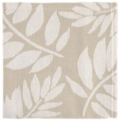 torchon 65x65 coton feuilles beige - 5420083 - HEMA