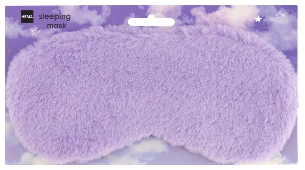 masque de sommeil fluffy lilas - 11820021 - HEMA