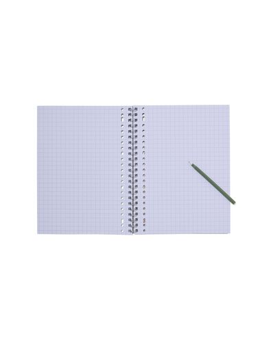 collegeblokken blauw A4 geruit 10mm - 3 stuks - 14120217 - HEMA