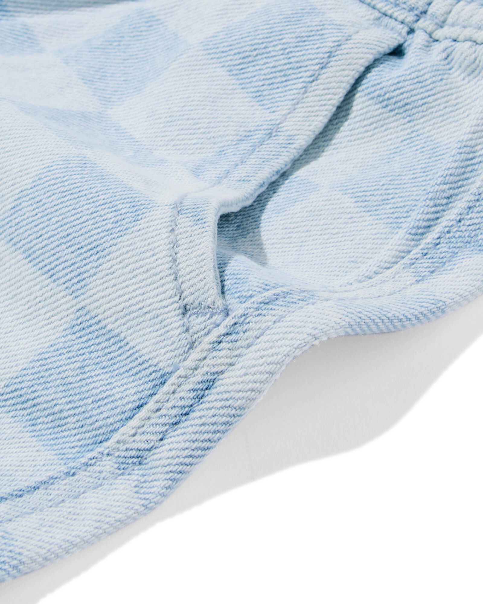 baby korte broek ruiten denim denim - 33153570DENIM - HEMA