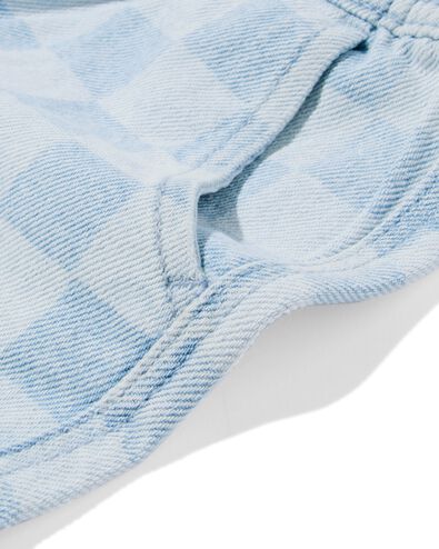 baby korte broek ruiten denim denim - 33153570DENIM - HEMA