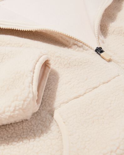 dames sherpa jas creme creme - 36000194CREAM - HEMA