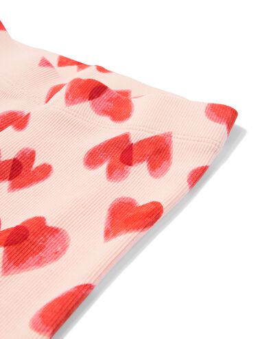 baby meegroeipyjama rib hartjes gebroken wit gebroken wit - 33308250OFFWHITE - HEMA