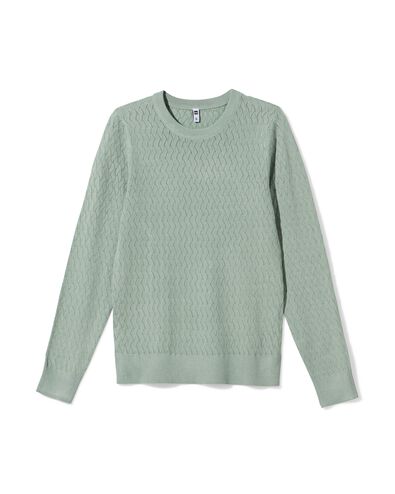 pull femme structur&eacute; Louisa vert clair - 36202930LIGHTGREEN - HEMA