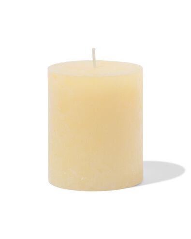 rustieke kaarsen lichtgeel lichtgeel - 1000028016 - HEMA