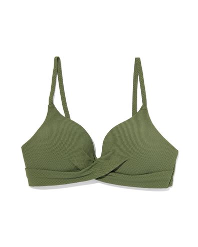 haut de bikini sans armatures femme vert armée XL - 22310980 - HEMA