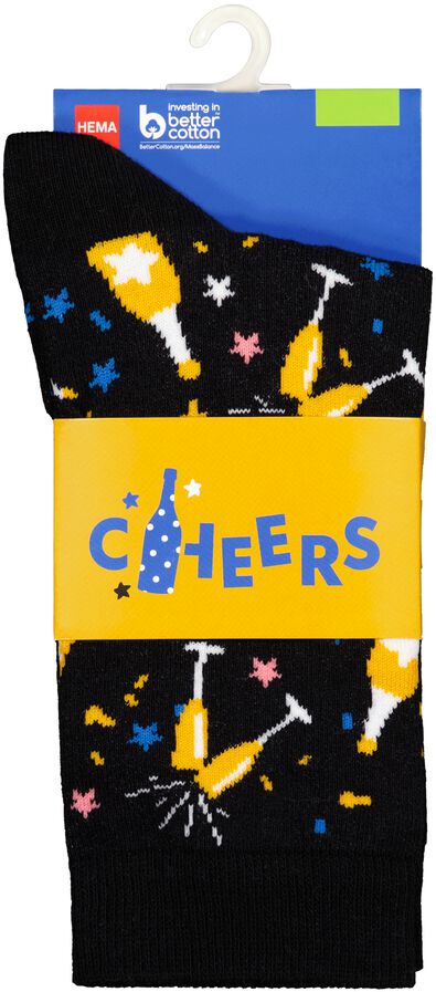 sokken met katoen cheers - 4103412 - HEMA
