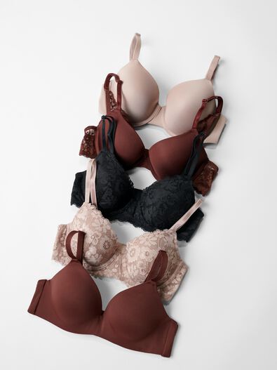 vorgeformter B&uuml;gel-BH, recycelte Mikrofaser beige - 1000014813 - HEMA