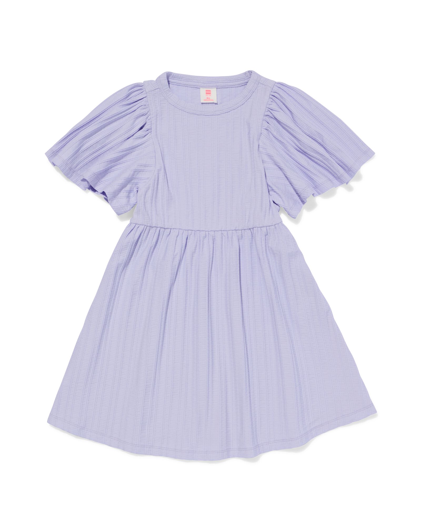 Kinderkleid gerippt violett - 30812903PURPLE - HEMA