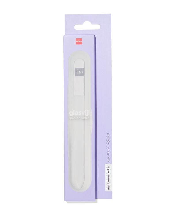 lime &agrave; ongles en verre extra fine avec bo&icirc;te de rangement - 11912412 - HEMA