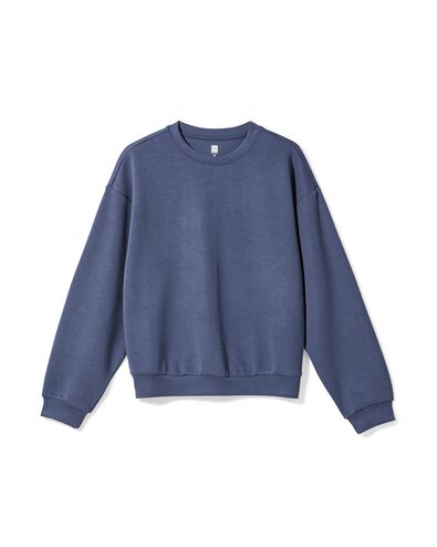 dames lounge trui donkerblauw donkerblauw - 36060023DARKBLUE - HEMA