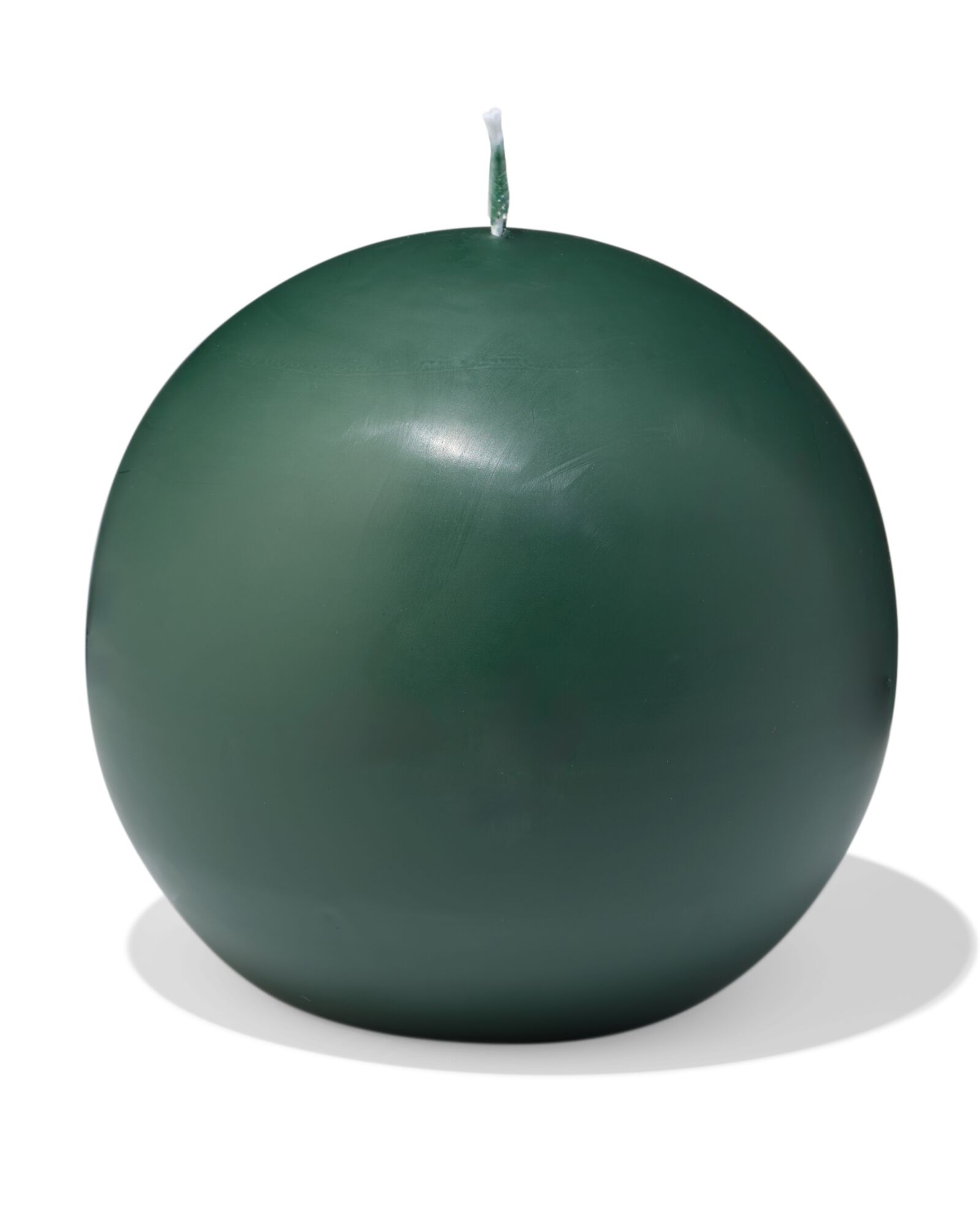 bougie sph&eacute;rique &Oslash;14,5cm vert fonc&eacute; - 13506138 - HEMA
