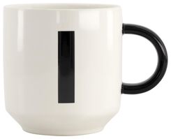 mug en faïence blanc/noir 350 ml - I - 61120104 - HEMA