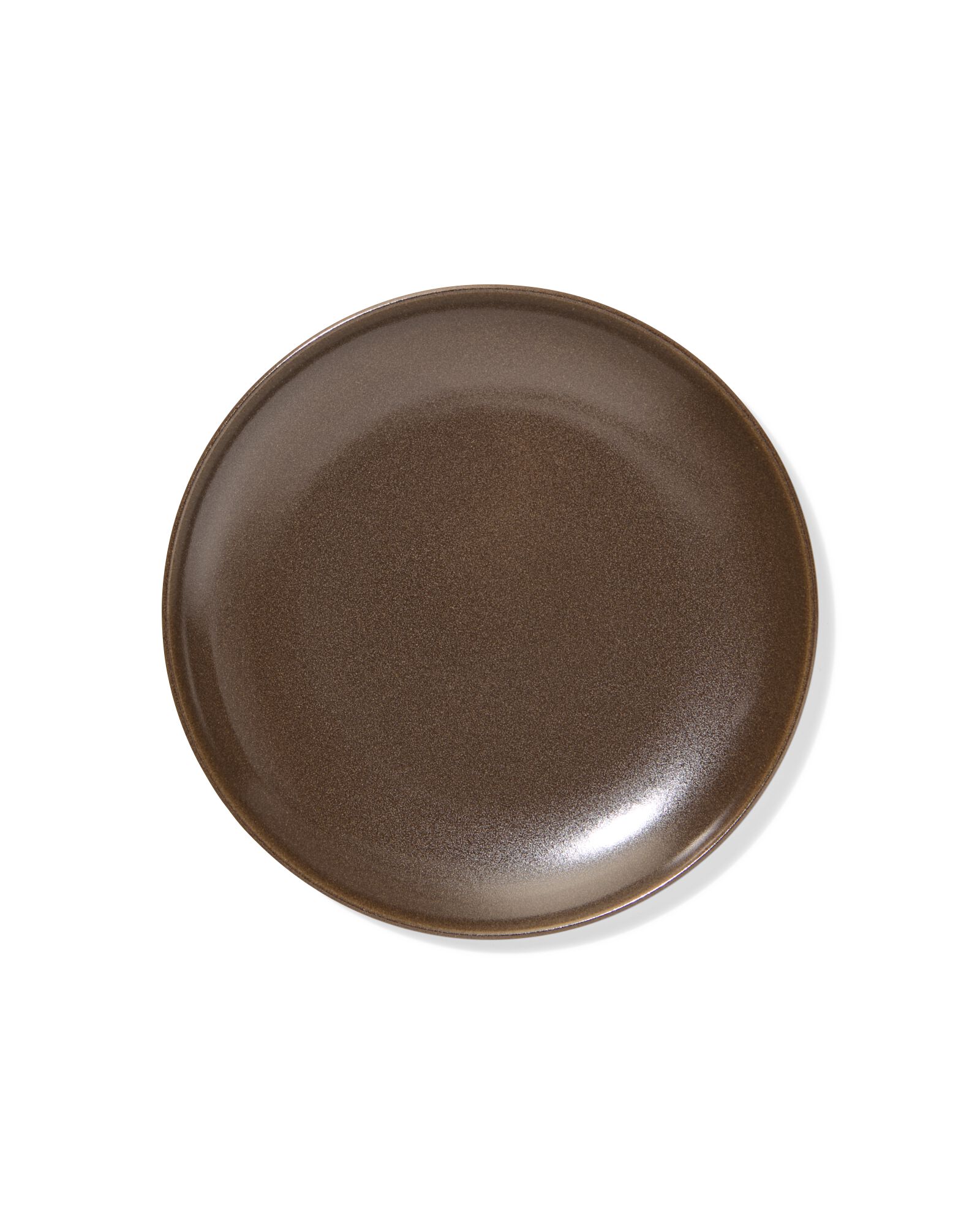 Fr&uuml;hst&uuml;cksteller &Oslash; 21 cm, PUUR, reaktive Glasur, dunkelbraun - 9650402 - HEMA
