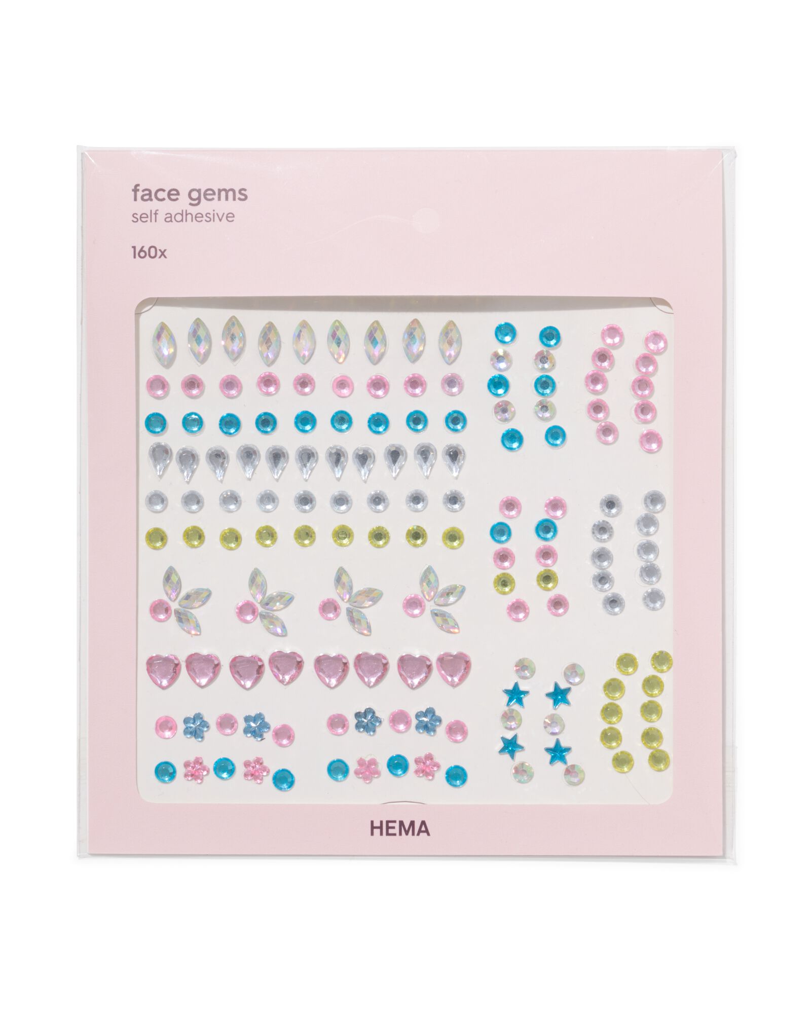 gezichtsjuwelen stickers - 160 stuks - 11200023 - HEMA