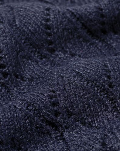 Damen-Strickjacke Golda, Ajour dunkelblau dunkelblau - 36205780DARKBLUE - HEMA