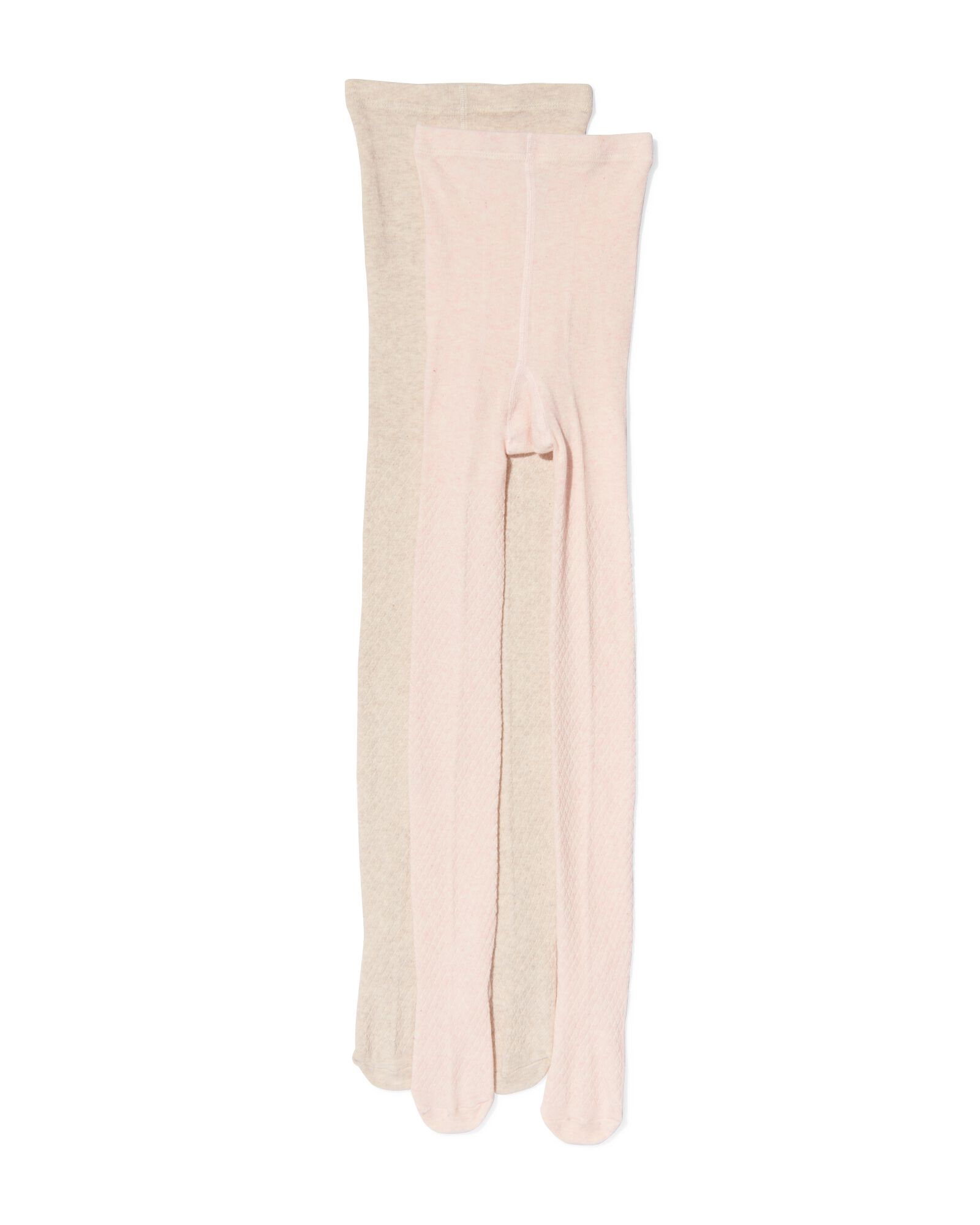 Kinder-Strumpfhose mit Struktur &ndash; 2 St&uuml;ck hellrosa hellrosa - 4310600LIGHTPINK - HEMA