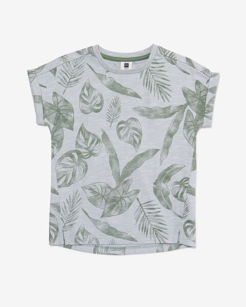 t-shirt enfant feuilles vert vert - 1000030913 - HEMA