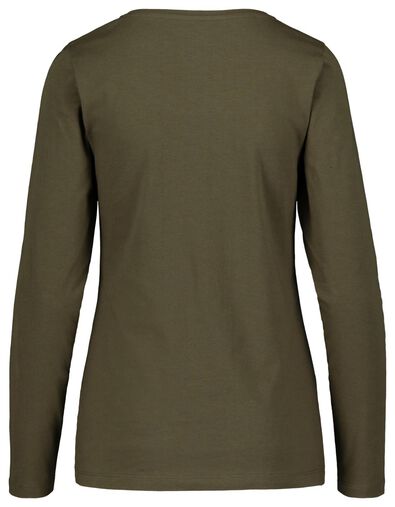 Damen-Shirt olivgrün olivgrün - 1000018262 - HEMA